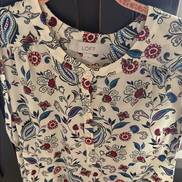 LOFT Women's Deep Red Cardigan Sweater - Picture 3 of 7